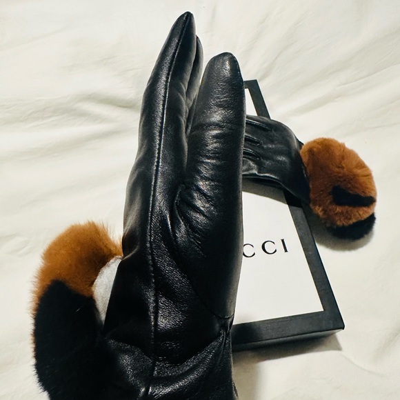 100% Authentic Beautiful Leather Vintage Gucci Gloves 🧤 - Picture 5 of 6